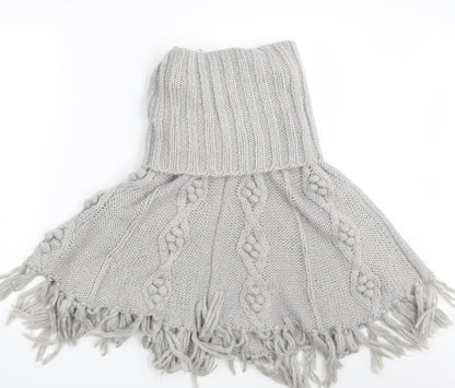 Papaya Womens Grey   Jacket Poncho Size S