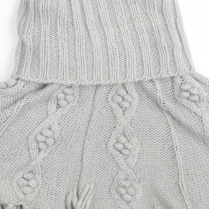 Papaya Womens Grey   Jacket Poncho Size S