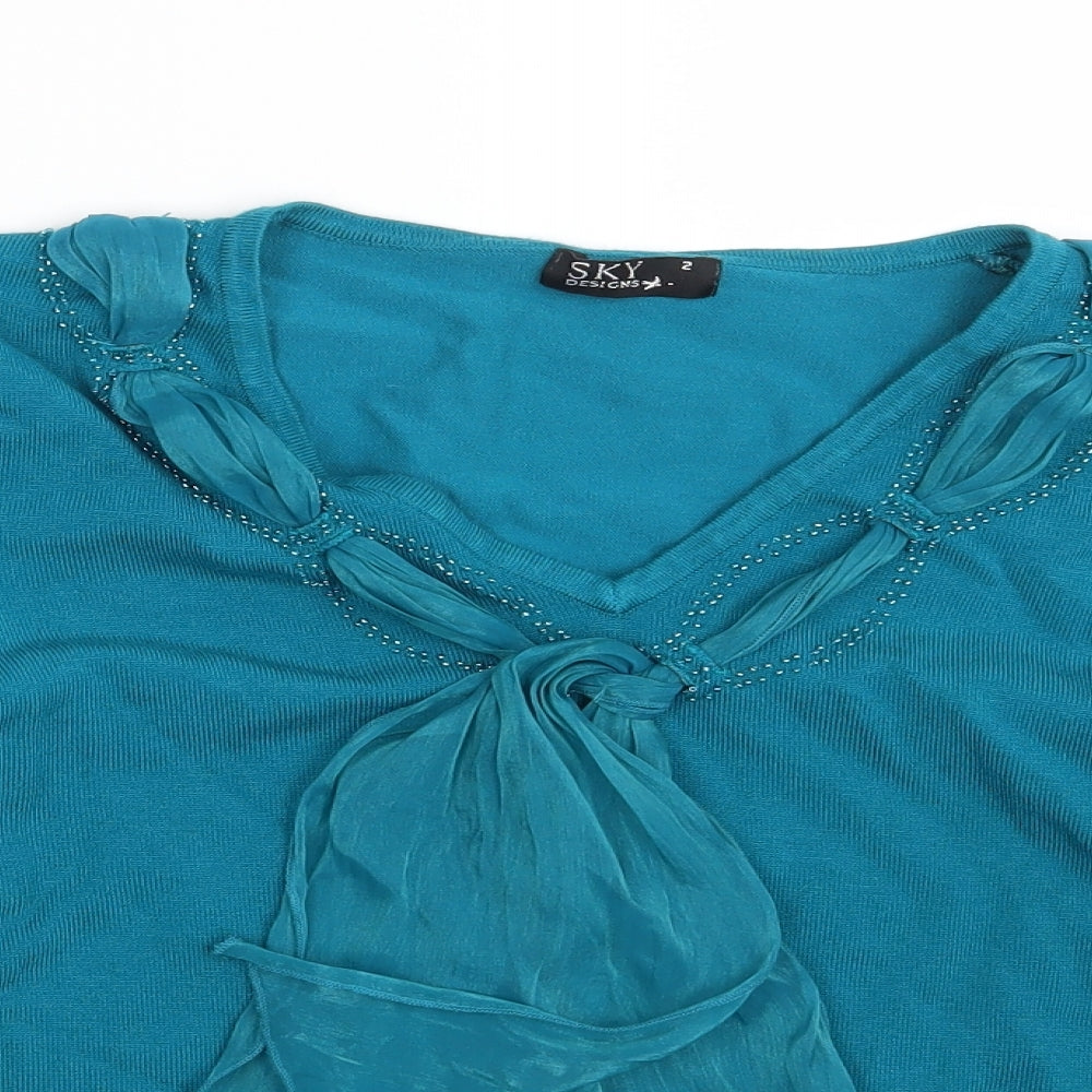 Sky Designs  Womens Blue   Pullover Jumper Size S