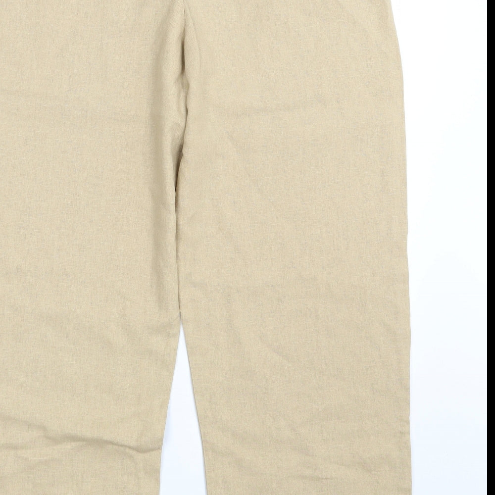 NILE COTTON Womens Beige   Bloomer Trousers Size M L25 in