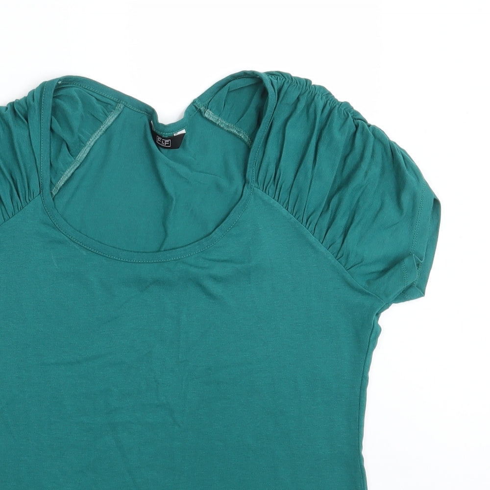 F&F Womens Green   Basic T-Shirt Size 12