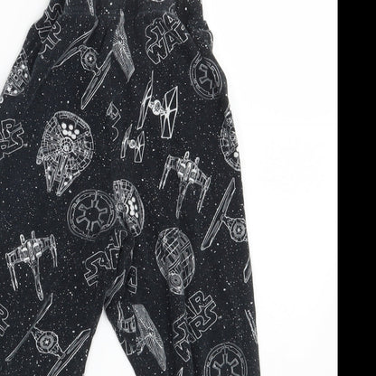 Matalan Boys Black   Sweatpants Trousers Size 9 Months - Inside Leg 19 Inches