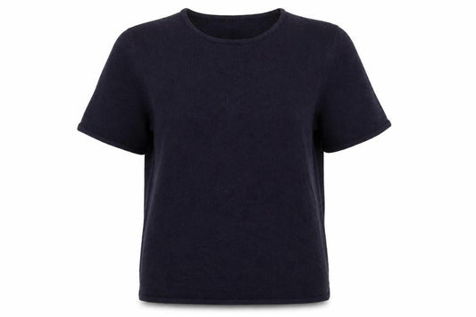Front view of Bonmarché women’s blue jumper, size UK 12