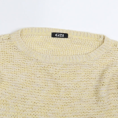 G21 Womens Yellow   Pullover Jumper Size 12