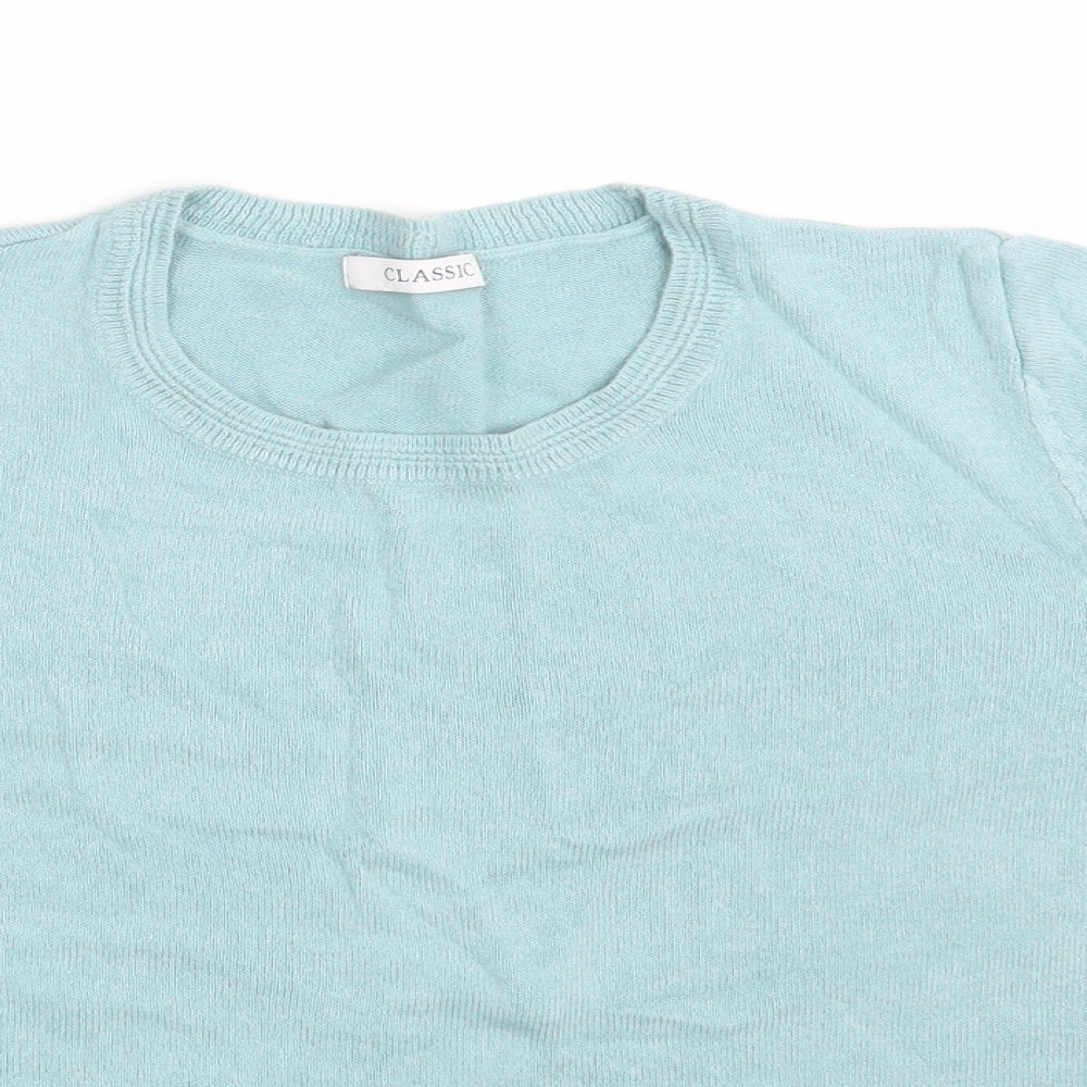 Womens UK Size 12 M&S Blue Pullover Jumper