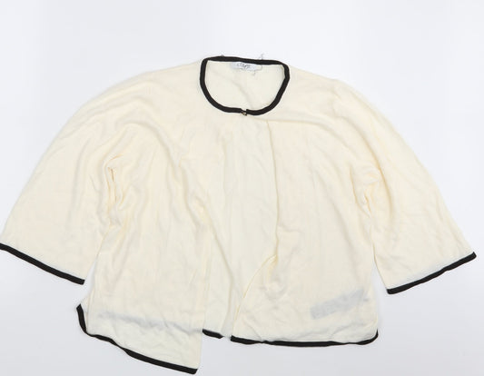 Classic Womens Ivory   Cardigan Jumper Size 14