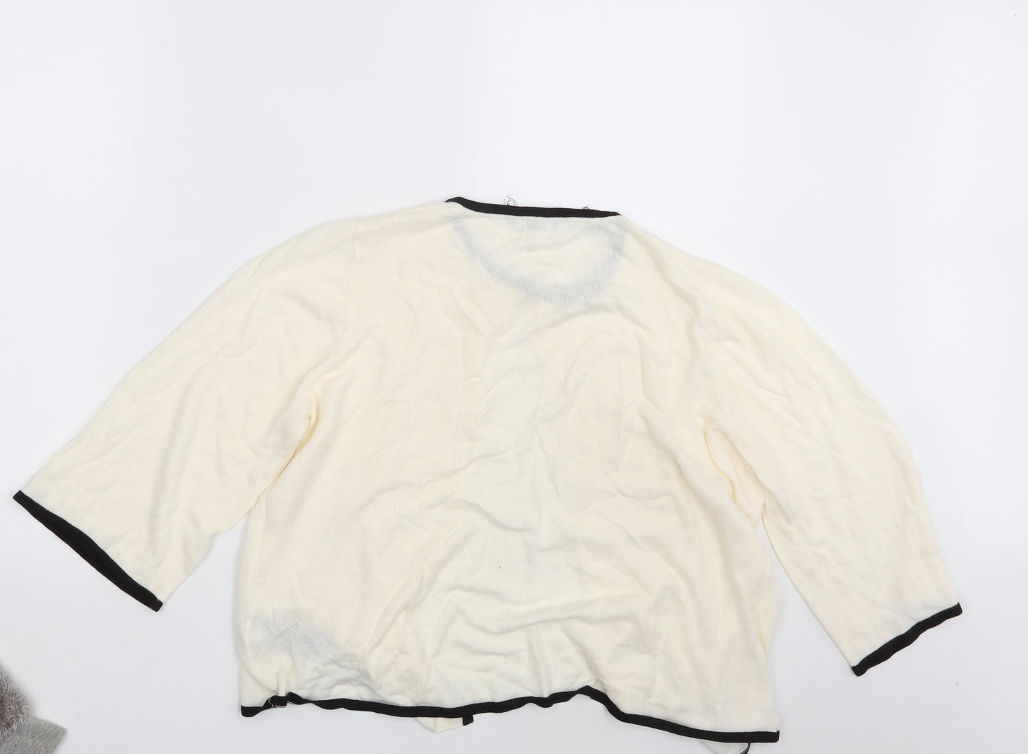 Classic Womens Ivory   Cardigan Jumper Size 14