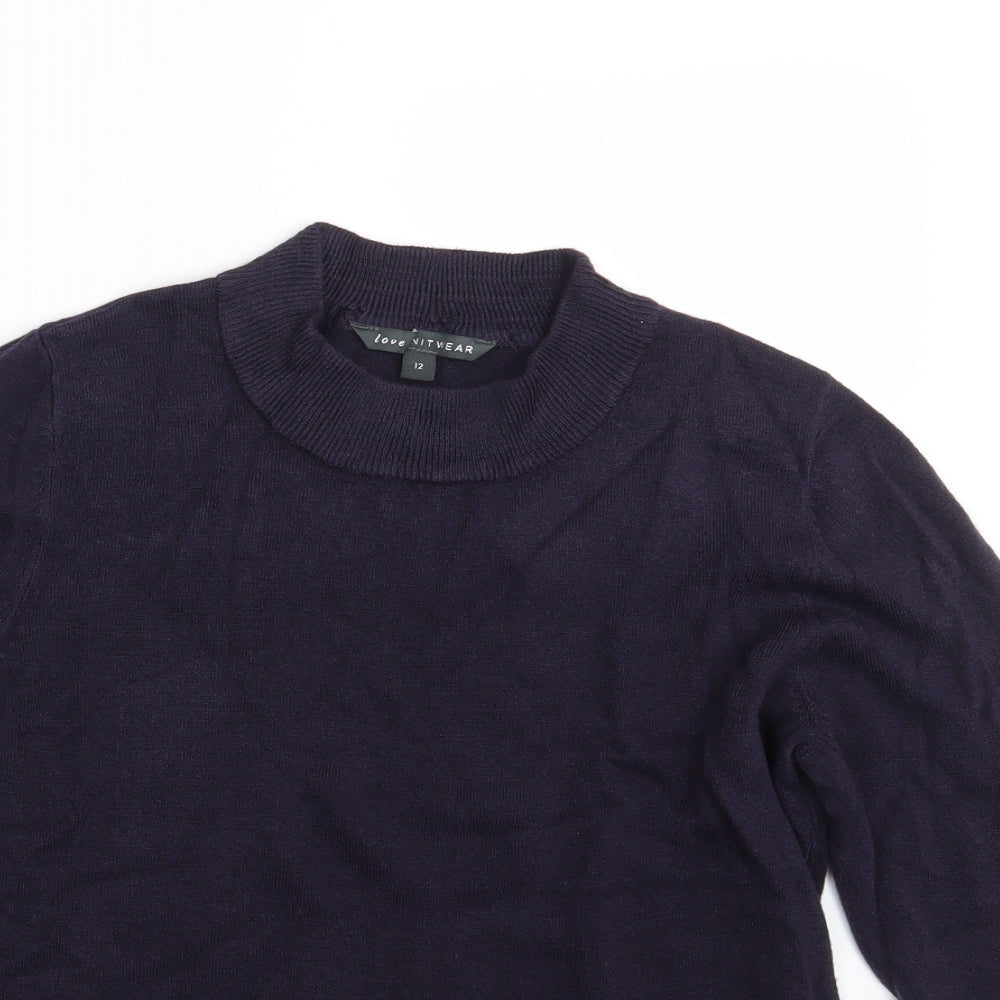 Womens UK Size 12 Bonmarché Blue Pullover Jumper