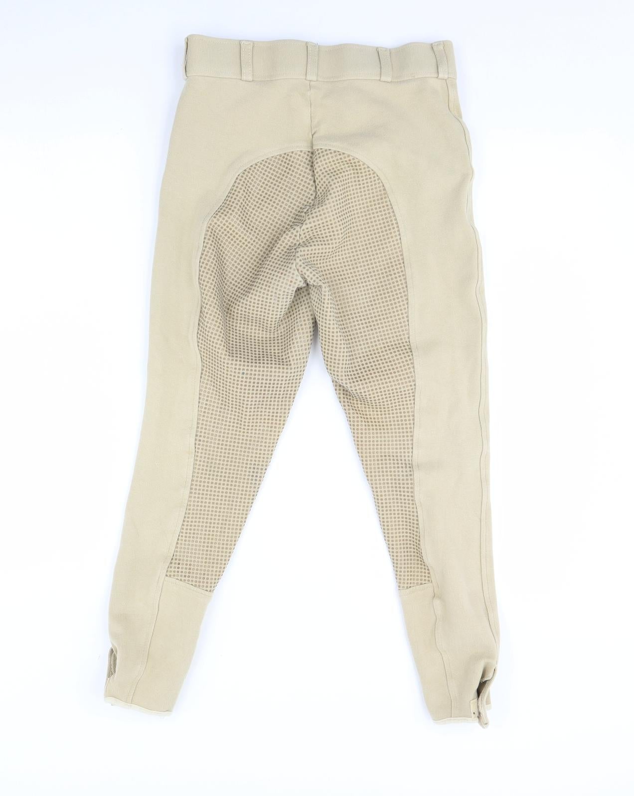 Womens UK Size 28 Preworn Regular Fit  Ivory Trousers