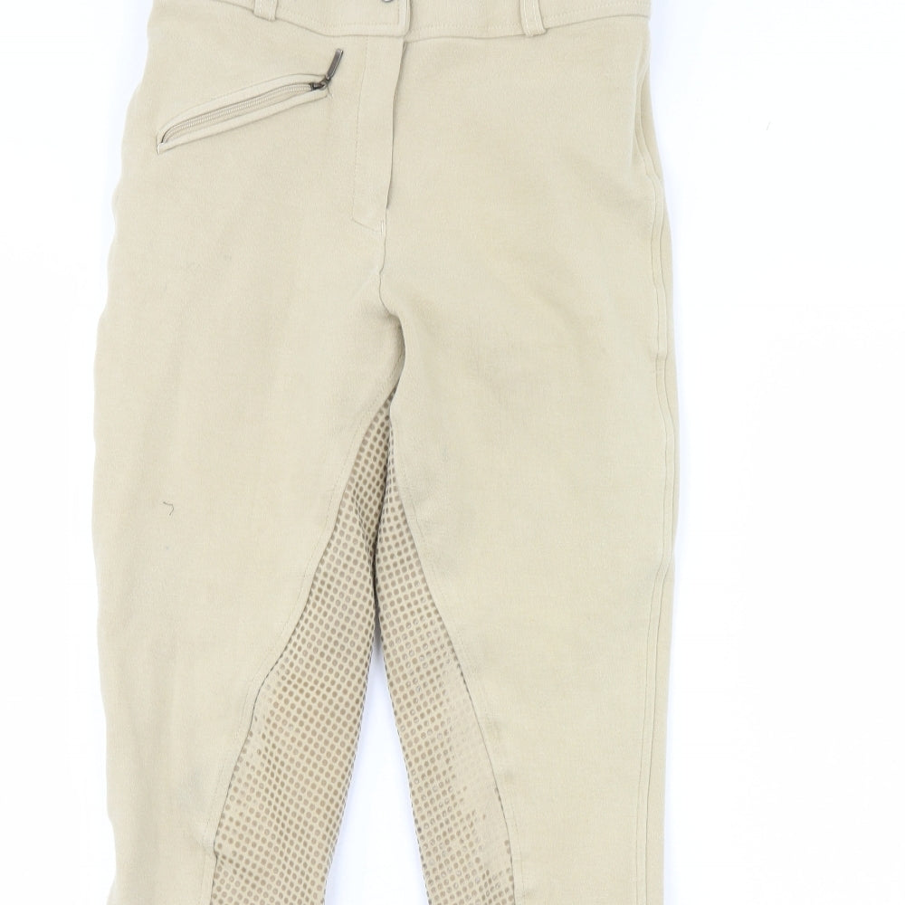 Womens UK Size 28 Preworn Regular Fit  Ivory Trousers