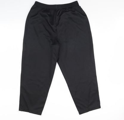 Womens UK Size 16 Preworn Regular Fit  Black Trousers