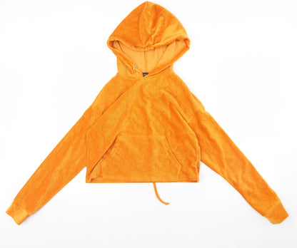 Womens UK Size S FOREVER 21 Yellow Pullover Hoodie
