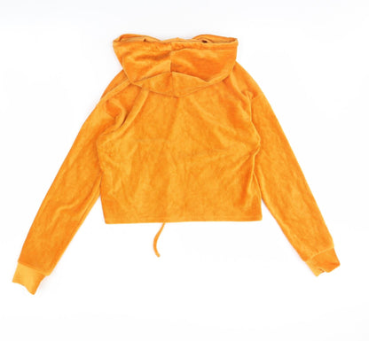 Womens UK Size S FOREVER 21 Yellow Pullover Hoodie