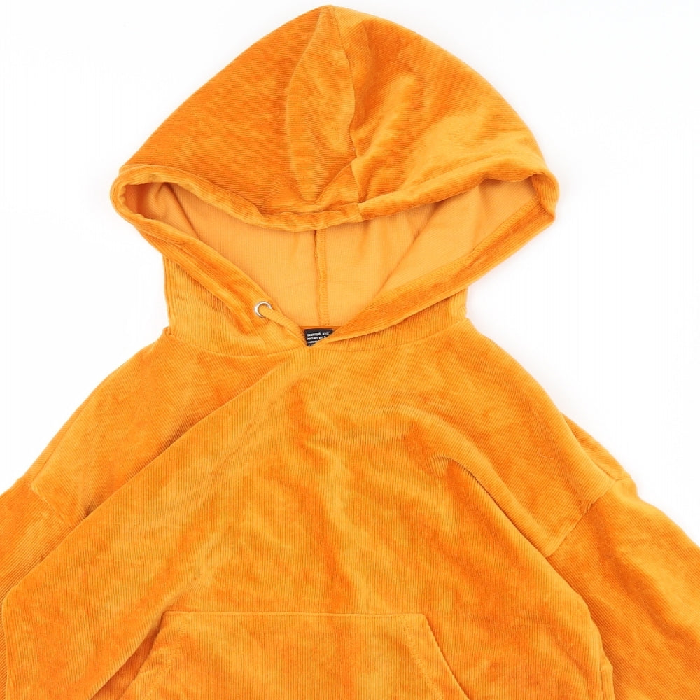 Womens UK Size S FOREVER 21 Yellow Pullover Hoodie