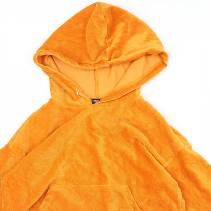Womens UK Size S FOREVER 21 Yellow Pullover Hoodie