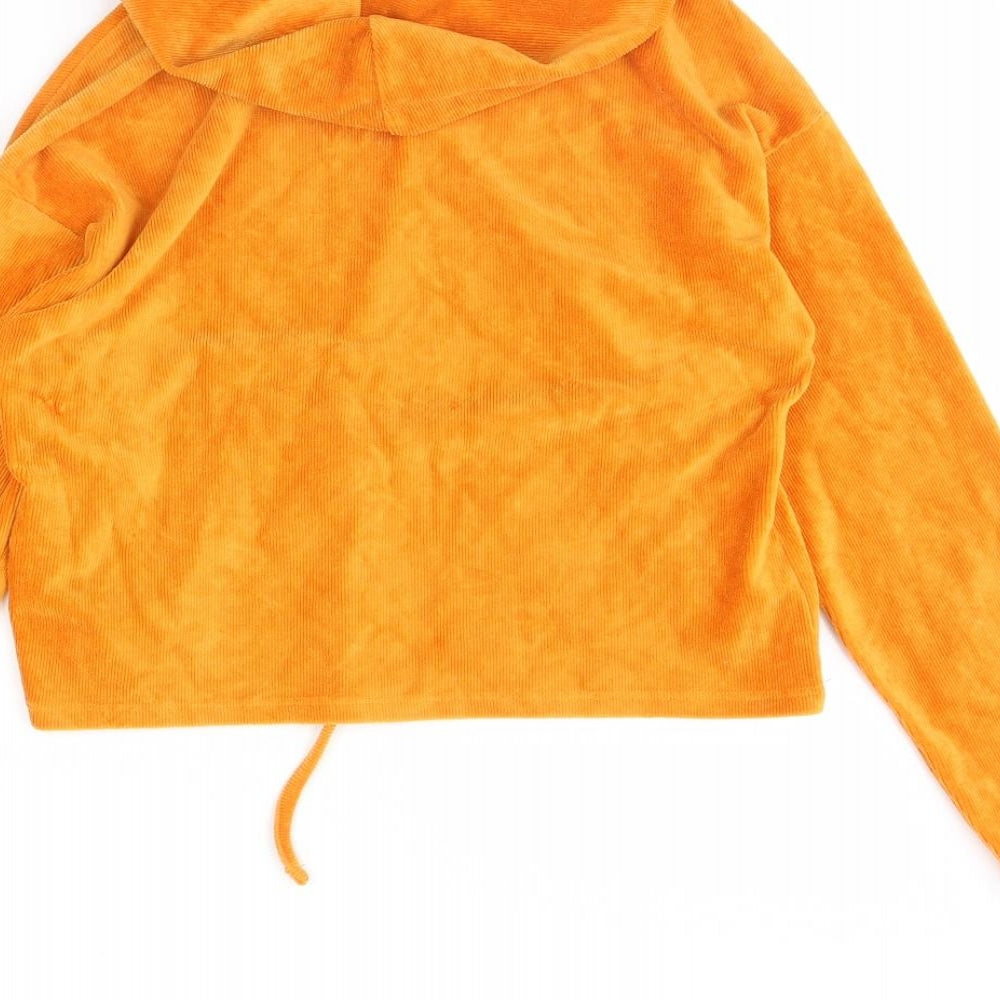 Womens UK Size S FOREVER 21 Yellow Pullover Hoodie