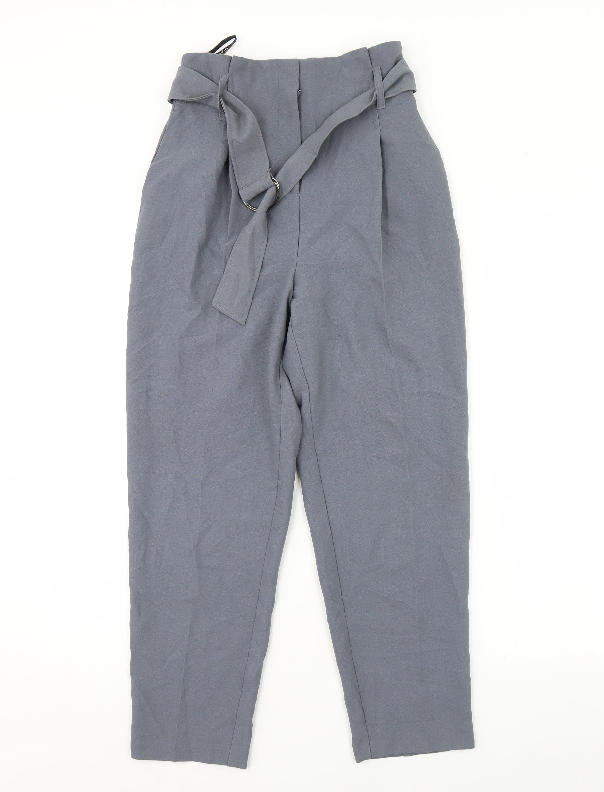 Womens UK Size 4 Topshop Regular Fit  Grey Trousers
