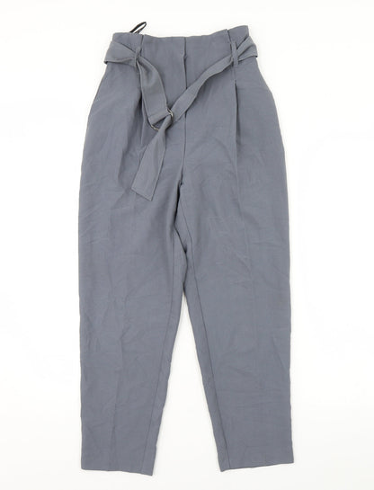 Womens UK Size 4 Topshop Regular Fit  Grey Trousers