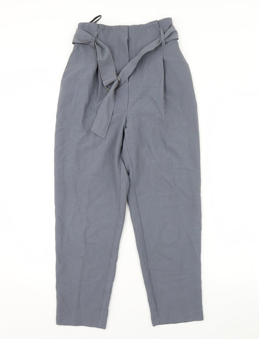 Womens UK Size 4 Topshop Regular Fit  Grey Trousers