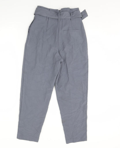 Womens UK Size 4 Topshop Regular Fit  Grey Trousers