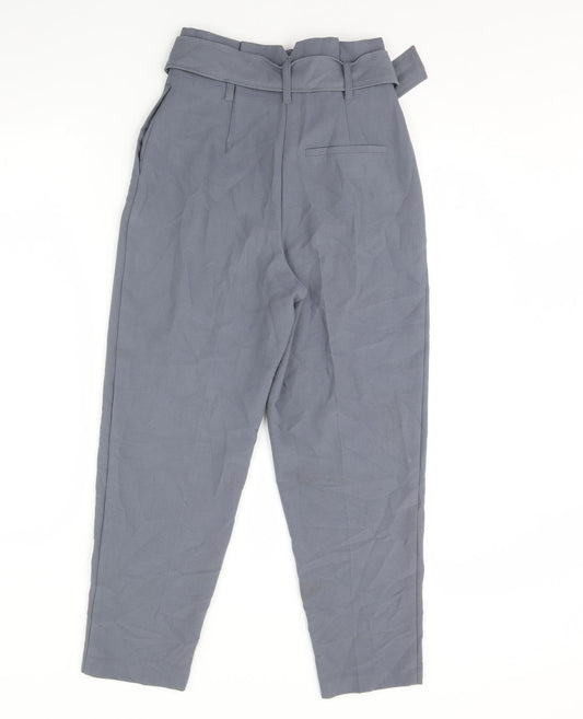 Womens UK Size 4 Topshop Regular Fit  Grey Trousers
