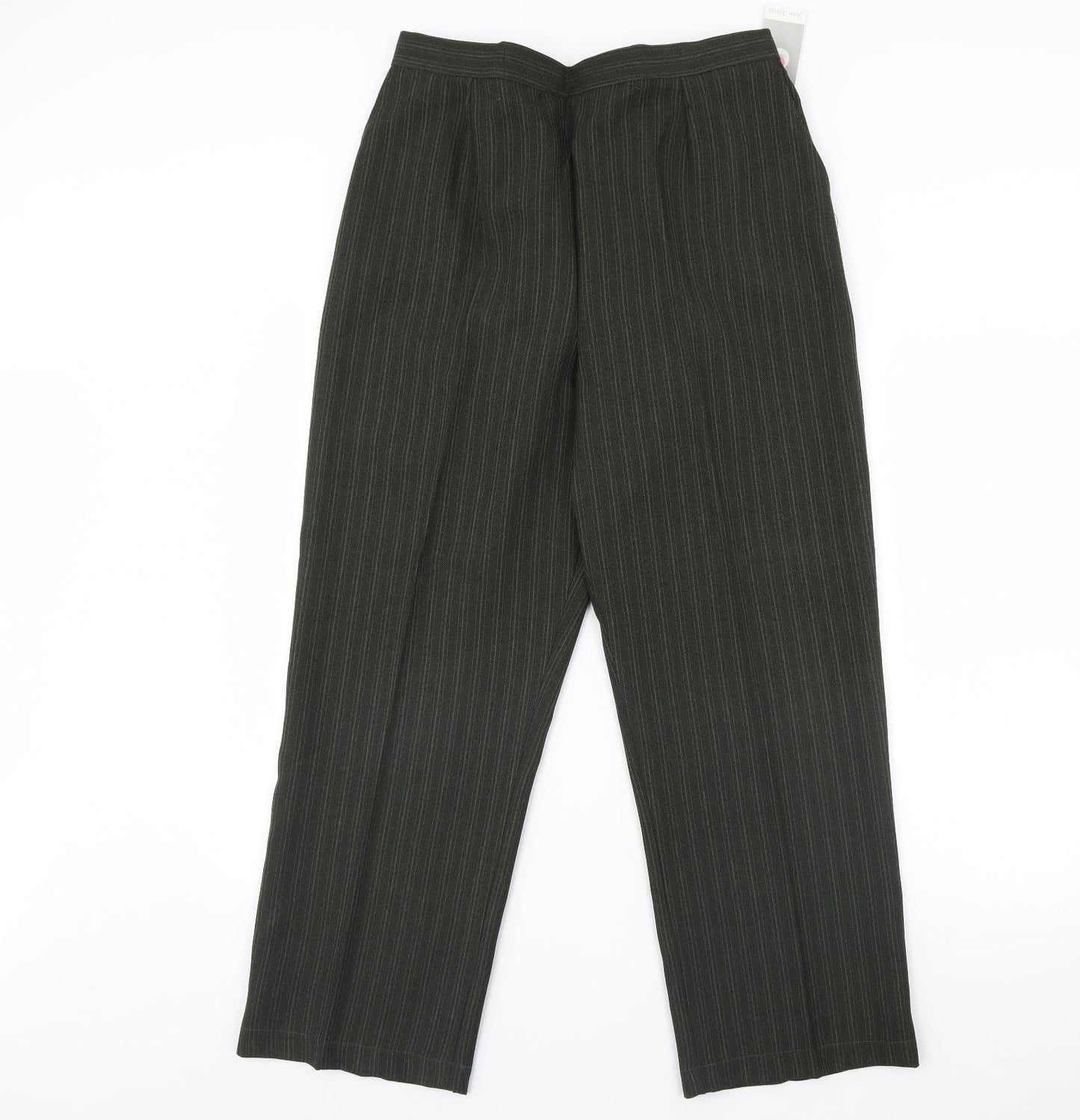 Womens UK Size 20 Preworn Regular Fit  Green Trousers