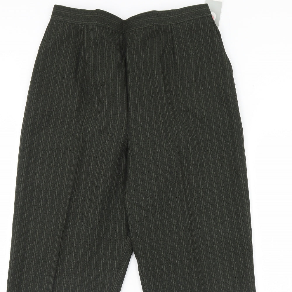 Womens UK Size 20 Preworn Regular Fit  Green Trousers