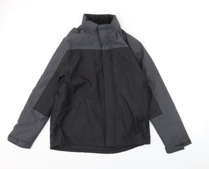 Mens UK Size M Greenwoods Black Rain Coat