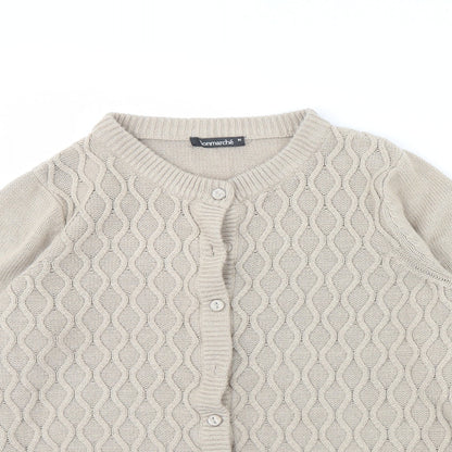 Womens UK Size M Bonmarché Beige Cardigan Jumper
