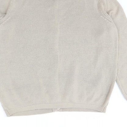 Womens UK Size M Bonmarché Beige Cardigan Jumper