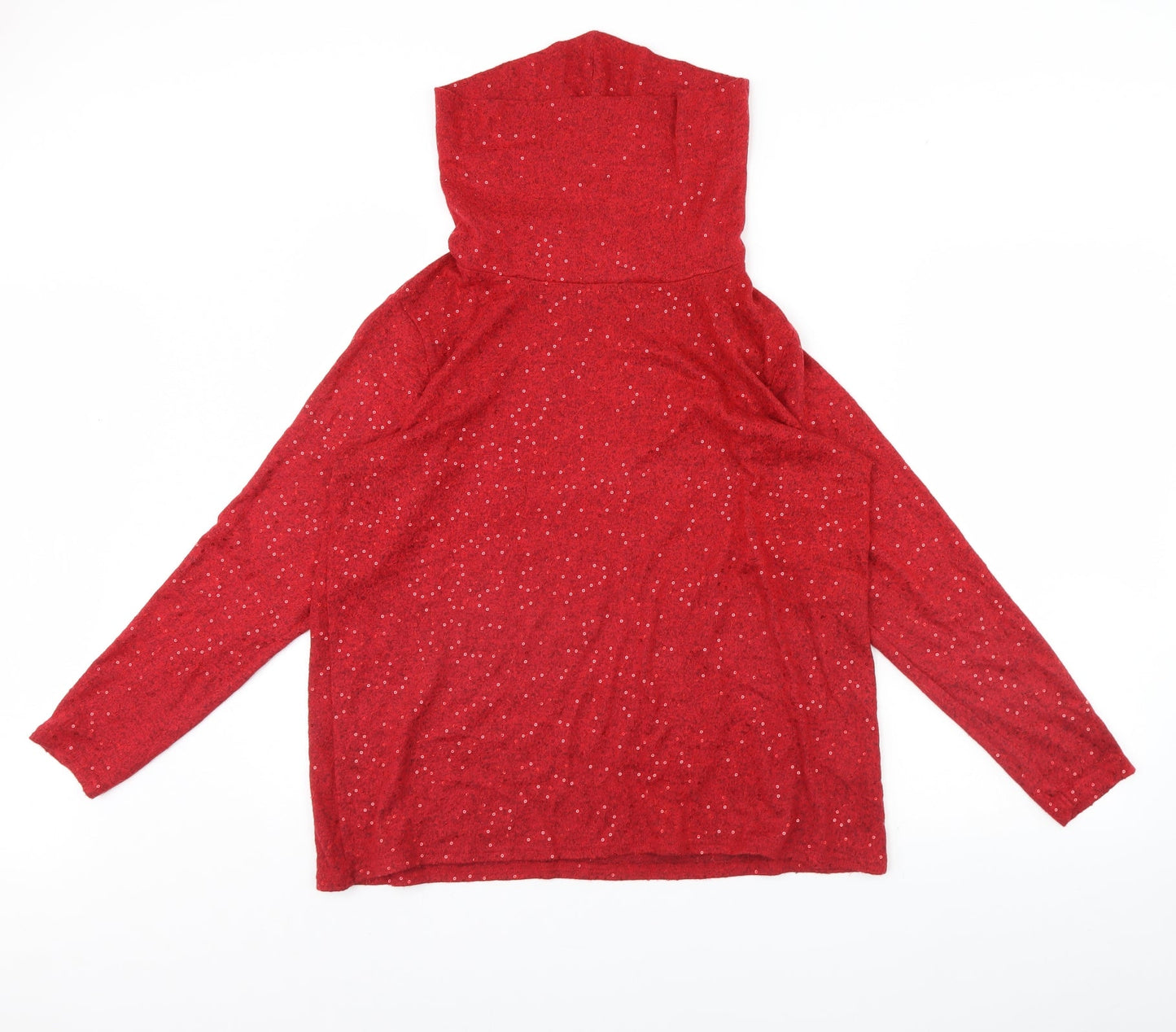 Isle Essentials Womens Red   Pullover Jumper Size M