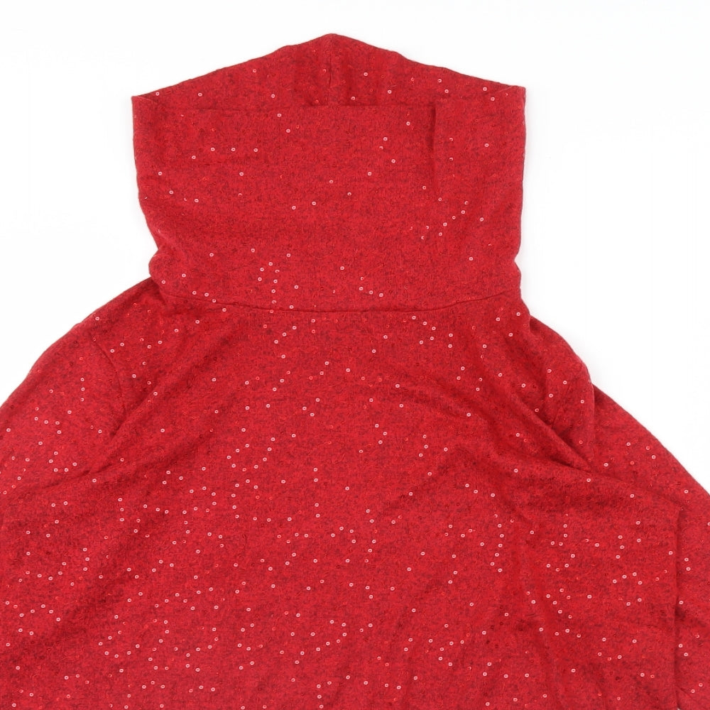 Isle Essentials Womens Red   Pullover Jumper Size M