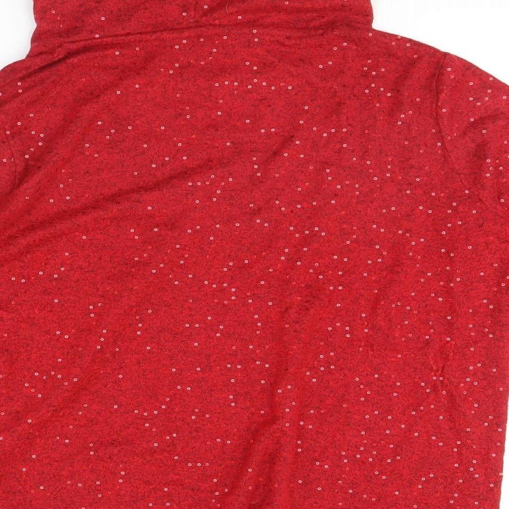 Isle Essentials Womens Red   Pullover Jumper Size M