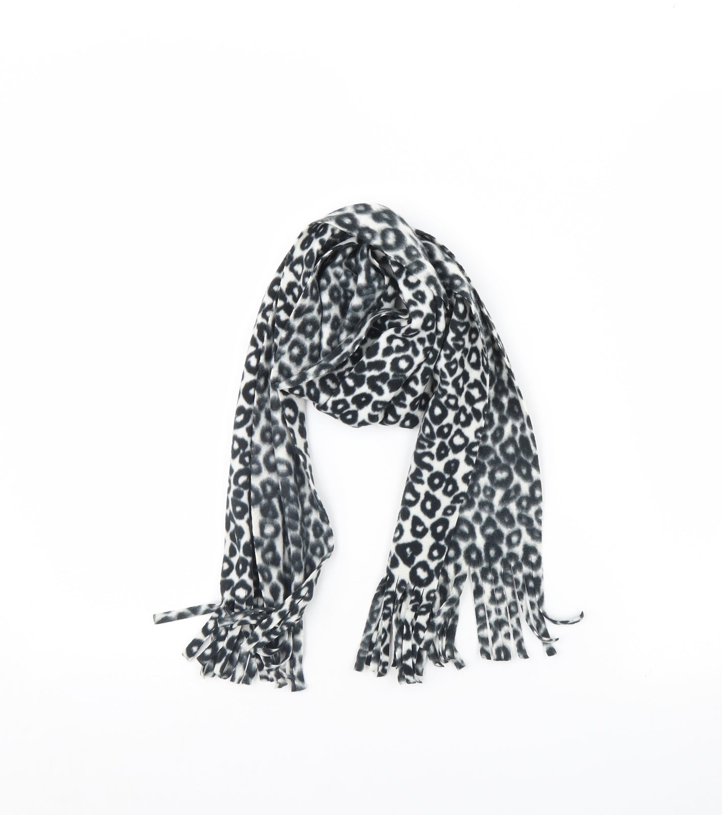 Preworn Womens White Animal Print   Scarf