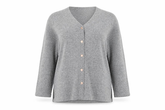 Front view of Bonmarché women’s grey jacket, size M