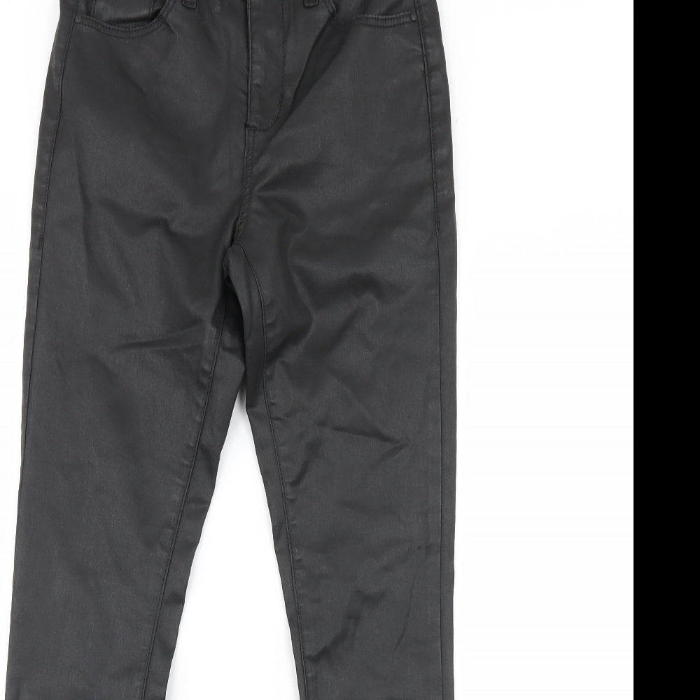 Topshop Womens Black   Capri Jeans Size 28 L30 in