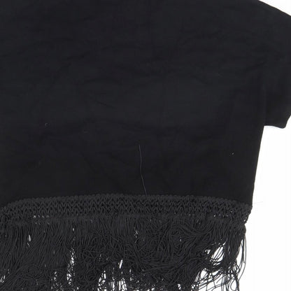 Womens UK Size 8 Atmosphere Black Basic Blouse