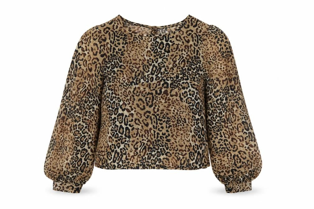 Womens UK Size 8 Preworn Brown Basic Blouse