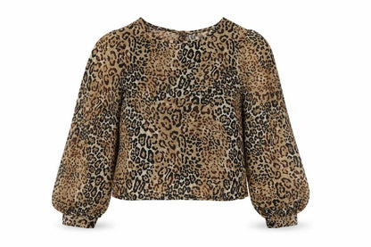 Womens UK Size 8 Preworn Brown Basic Blouse