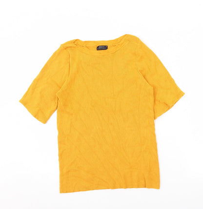 Papaya Womens Yellow   Basic Blouse Size 16