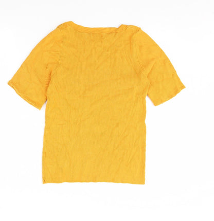 Papaya Womens Yellow   Basic Blouse Size 16