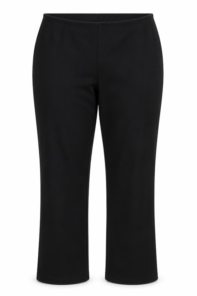 Front view of Aristra women’s black dress pants trousers, size UK 16