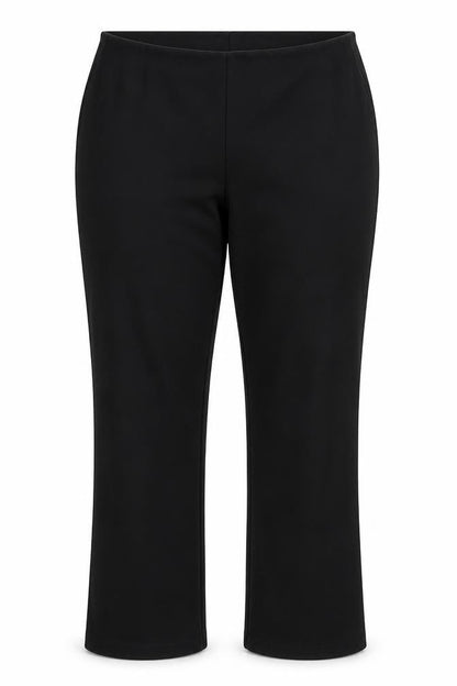 Front view of Aristra women’s black dress pants trousers, size UK 16