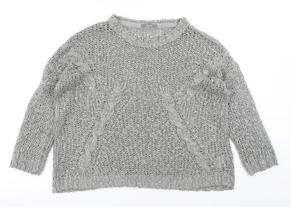 Womens UK Size 14 South Grey Pullover Jumper