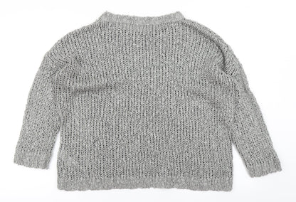 Womens UK Size 14 South Grey Pullover Jumper