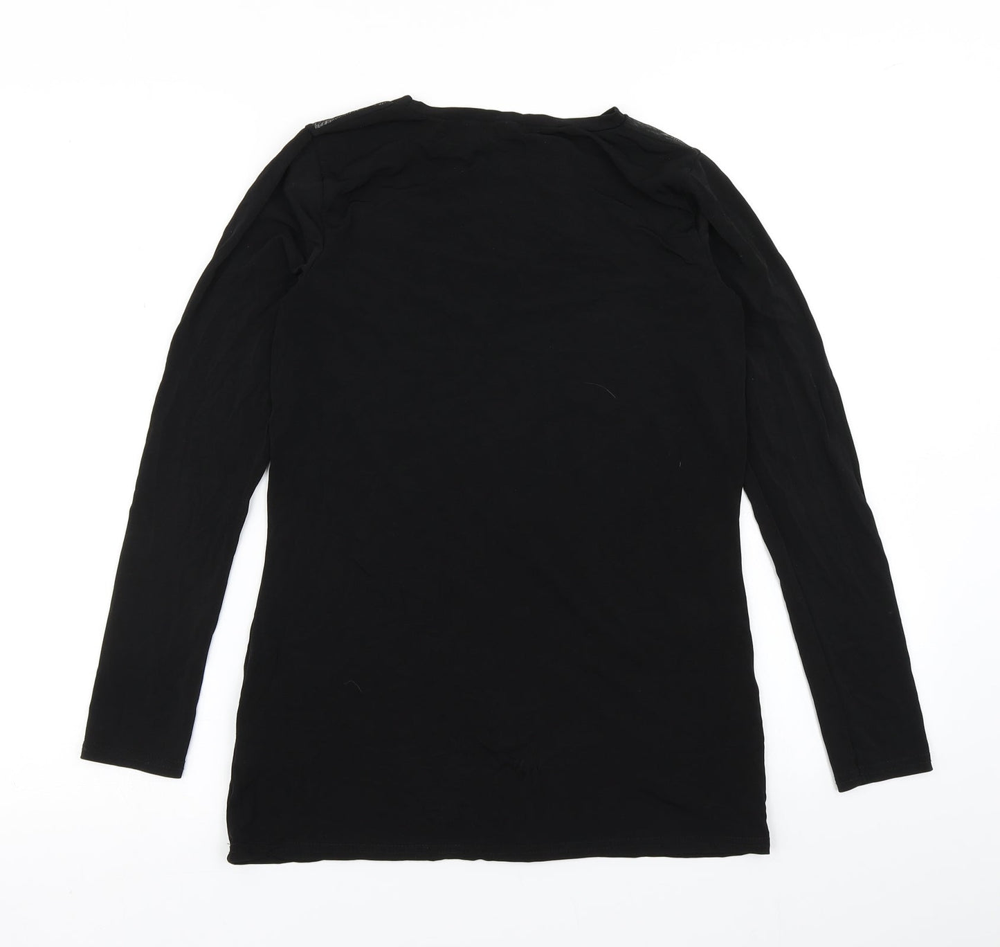 Womens UK Size 10 V by Very Black Basic T-Shirt