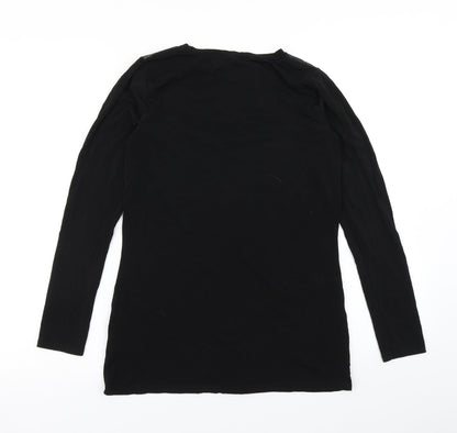 Womens UK Size 10 V by Very Black Basic T-Shirt