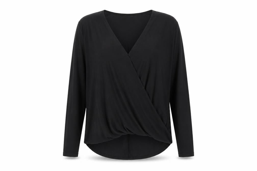 Womens UK Size 12 Atmosphere Black Basic Blouse