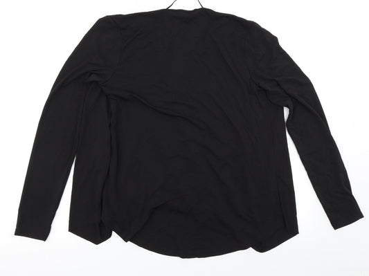 Womens UK Size 12 Atmosphere Black Basic Blouse