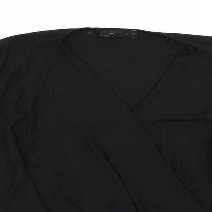 Womens UK Size 12 Atmosphere Black Basic Blouse